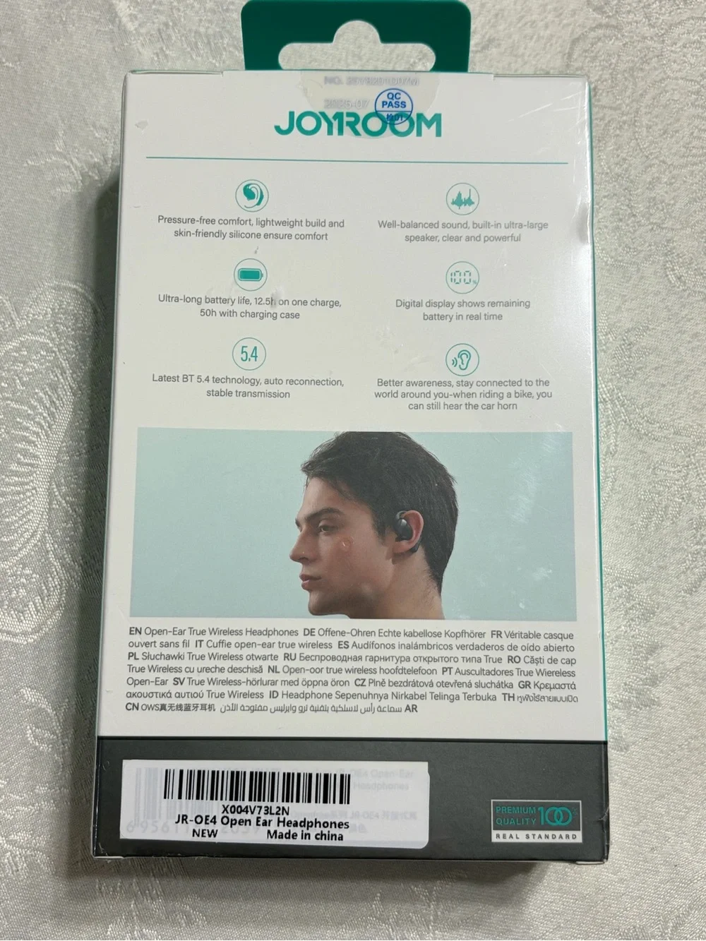 JOYROOM OE4 Clip-On Open Ear Earbuds True Wireless Headphones 12.5 hr. Charge
